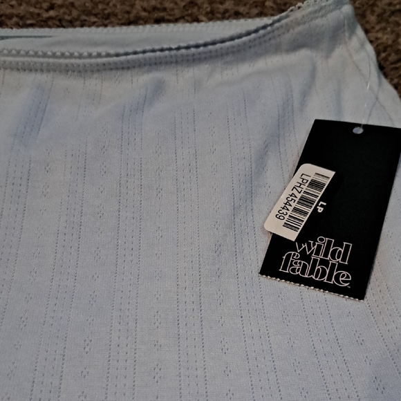 Wild Fable Light Blue Ruffle Mini Skirt - Picture 2 of 5